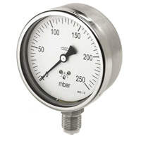 MANÓMETROS DE ACERO INOXIDABLE